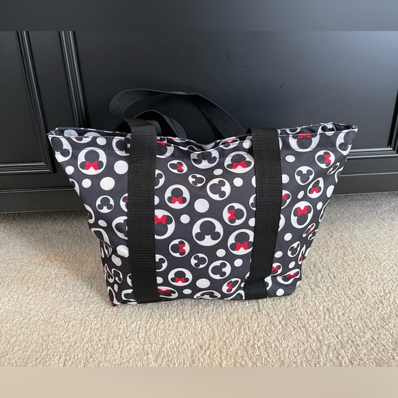 Disney Tote Bag - Mickey and Minnie Zipper Travel Bag - Picture 10 of 11